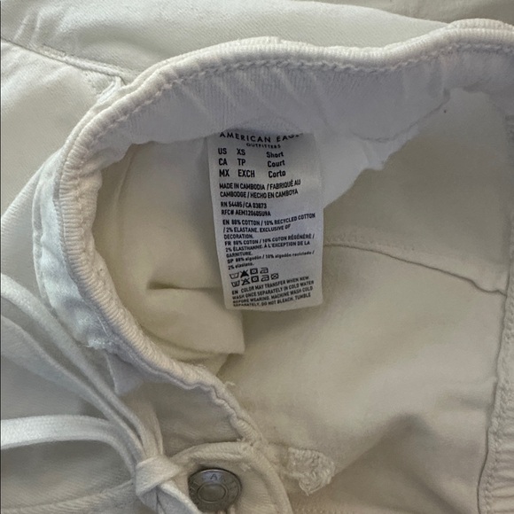 AE Stretch Low-Rise Ultra Wide-Leg Pull-On Jean white XS - Picture 8 of 8